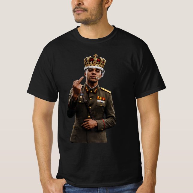 Diktator Mbappe Mittelfinger ,mbappe Diktator Mem T-Shirt (Vorderseite)