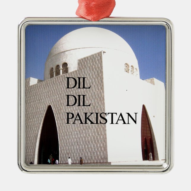 Dil Dil Pakistan Hakuna Matata Silbernes Ornament (Vorne)