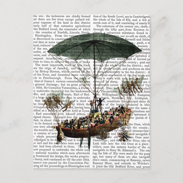 Diligenza und fliegende Kreaturen Postkarte (Vorderseite)