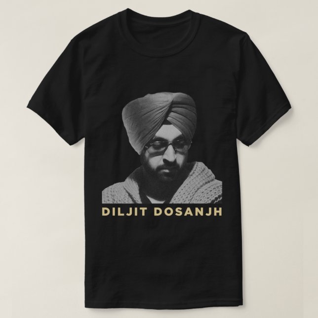 Diljit Dosanjh Fanart T-Shirt (Design vorne)