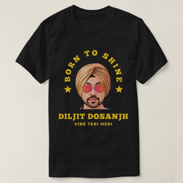 Diljit dosanjh Vibes Diljit dosanjh punjabi singen T-Shirt (Design vorne)