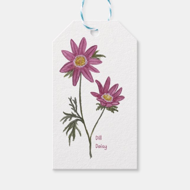 Dill Daisy Gift Tag Geschenkanhänger (Vorderseite)