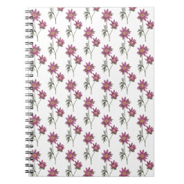 Dill Daisy Notebook White Pattern Notizblock