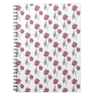 Dill Daisy Notebook White Pattern Notizblock