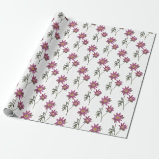 Dill Daisy Wrapping Paper White Pattern Geschenkpapier