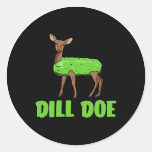 Dill Doe Funny Adult Humor Funny Nature Deer Redne Runder Aufkleber