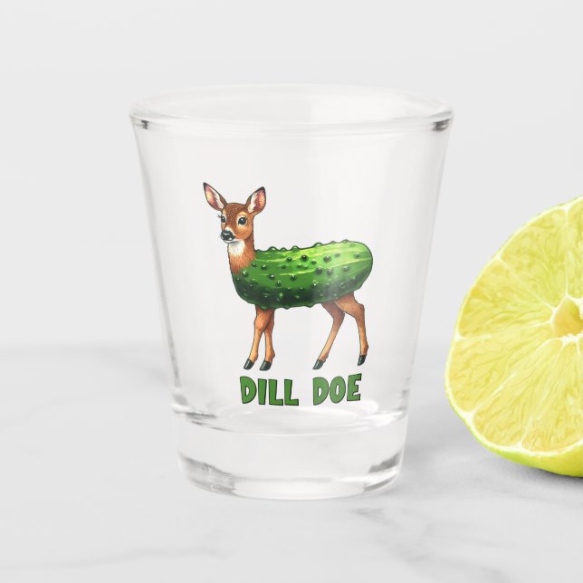 Dill Doe Funny Adult Humor ungeeignet Schnapsglas (Vorderseite)