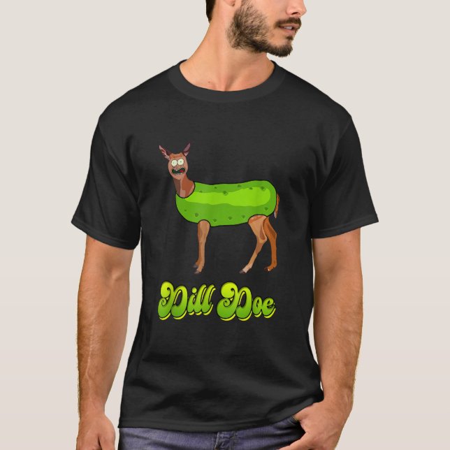 Dill Doe Funny Pickle Deer or Reindeer Men Adult H T-Shirt (Vorderseite)