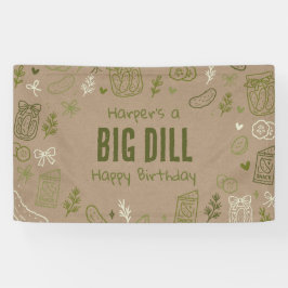 Dill-Gurken-Attrappe-Kraft-Geburtstagsbanner Banner