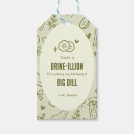 Dill-Gurken-Dankeschön-Geschenkanhänger Geschenkanhänger