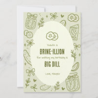 Dill-Gurken-Geburtstags-Dankeschön-Karte