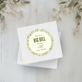 Dill-Gurken-Gunst-Sticker Runder Aufkleber