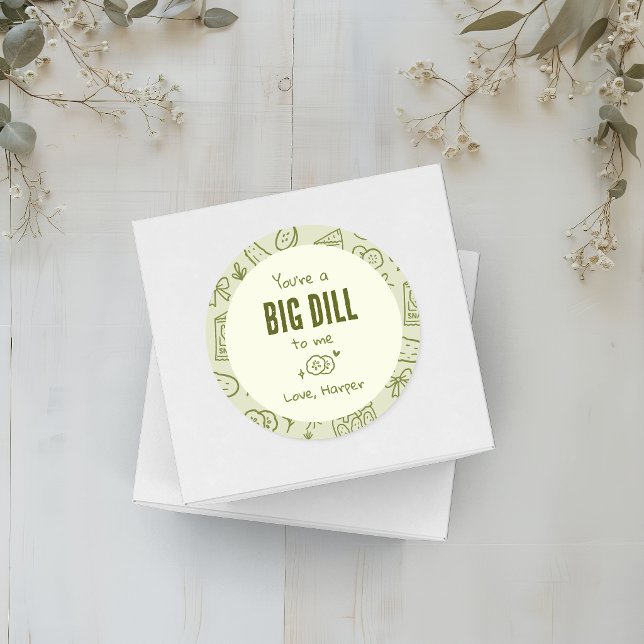 Dill-Gurken-Gunst-Sticker Runder Aufkleber (Von Creator hochgeladen)
