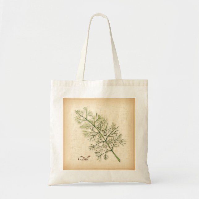 Dill Herb Tote Bag Tragetasche (Vorne)