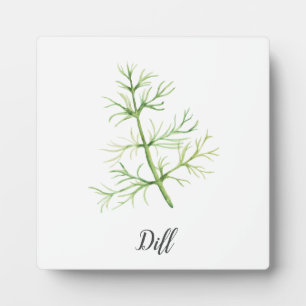 Dill Herb Watercolor Illustration Fotoplatte