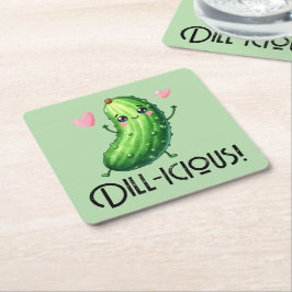 Dill-icious Rechteckiger Pappuntersetzer