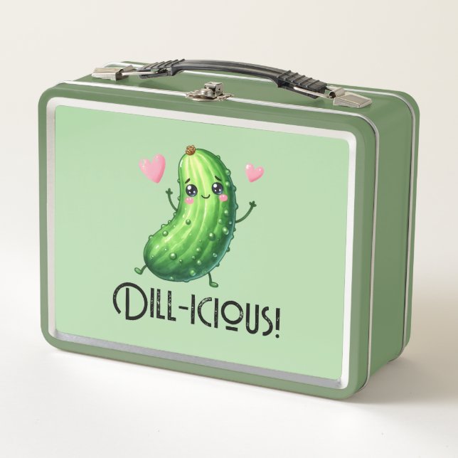 Dill-icous Metall Brotdose (Vorderseite)