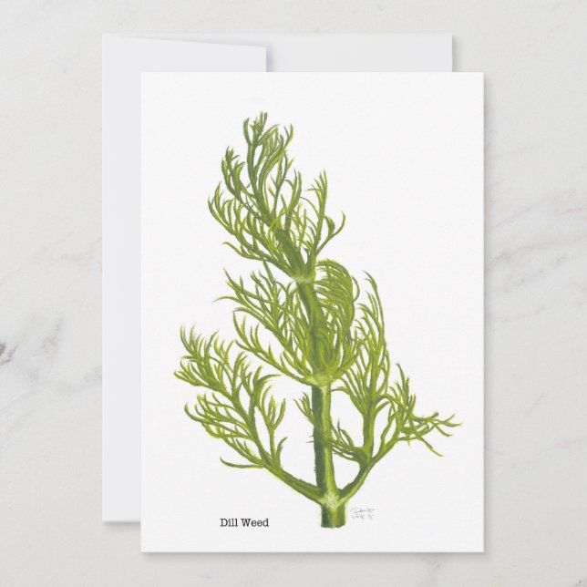 Dill Kunst Einladung (Vorderseite)