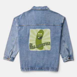 Dill-lightfulFunny Pickle Cartoon Charakter Jeansjacke