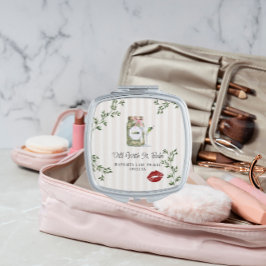 Dill mit Babe | Pickle-Themed Bachelorette Taschenspiegel
