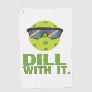 "Dill mit ihm" lustiges Pickleball Microfiber Tuch
