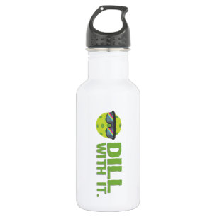 "Dill mit ihm" Pickleball Wasser-Flasche Edelstahlflasche