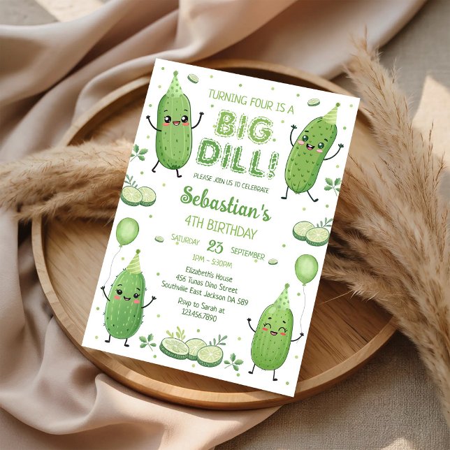 Dill-Pickle-Party-Geburtstagsfeier Einladung (Von Creator hochgeladen)