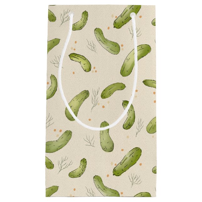 Dill Pickle Pattern Kleine Geschenktüte (Vorderseite)