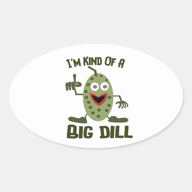 Dill Pickle Pun - Funny Stickers (Vorderseite)