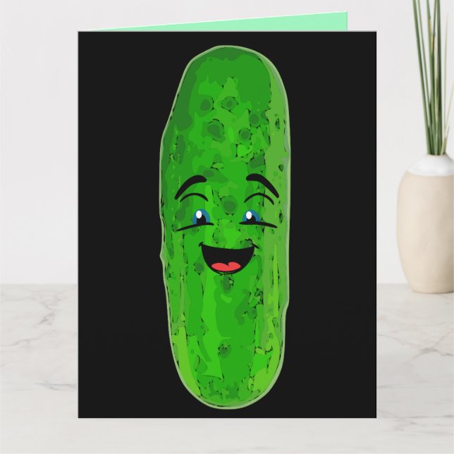 DILL PICKLES BIG DILL BIRTHDAY FUNNY OVERSIZISIERT KARTE (Vorderseite)