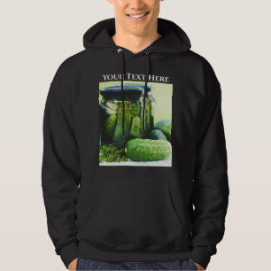 Dill Pickles Cucumbers Gherkin Vegan Vegetarisch Hoodie