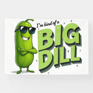 Dill Pickles Lovers Gift - Funny Cartoon Designs Banner