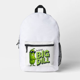 Dill Pickles Lovers Gift - Funny Cartoon Designs Bedruckter Rucksack