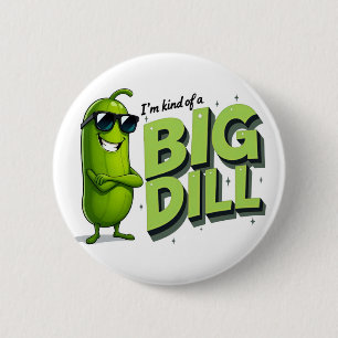 Dill Pickles Lovers Gift - Funny Cartoon Designs Button