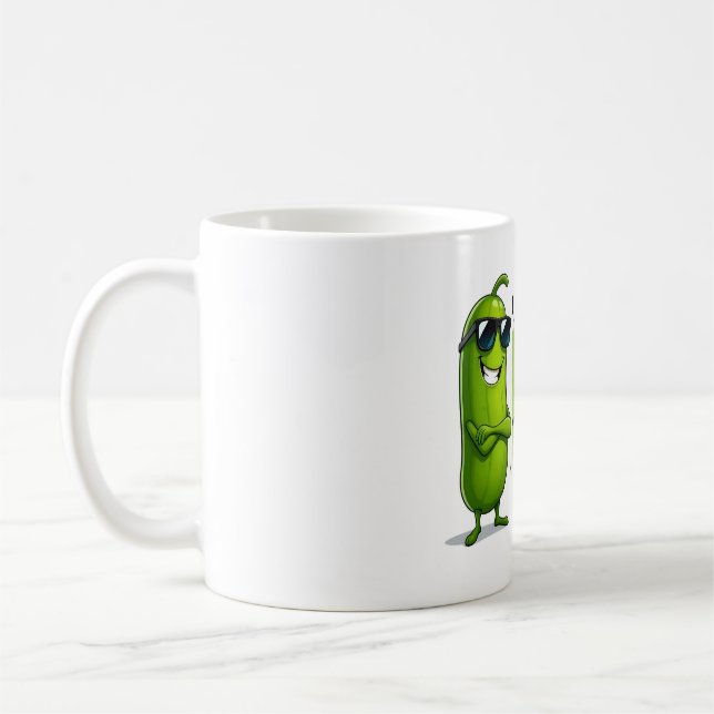Dill Pickles Lovers Gift - Funny Cartoon Designs Kaffeetasse (Links)