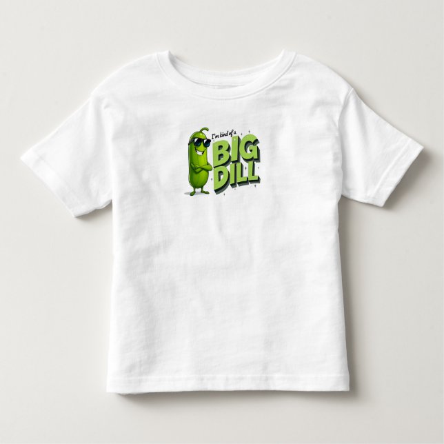 Dill Pickles Lovers Gift - Funny Cartoon Designs Kleinkind T-shirt (Vorderseite)