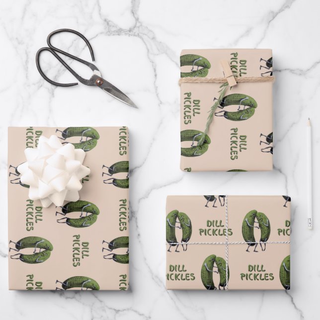Dill Pickles Medium Geschenkpapier Set (Vorderseite)
