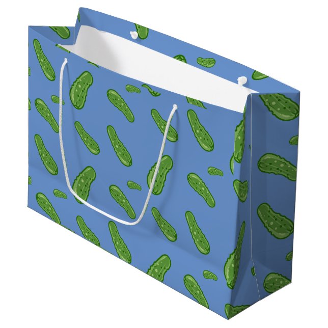 Dill with It Design - Gift Bag - Large Große Geschenktüte (Vorderseite Schrägansicht)