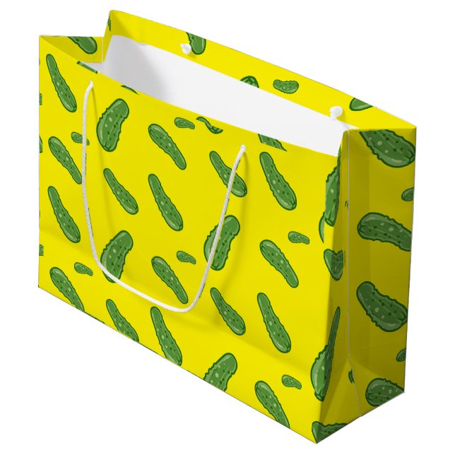 Dill with It Design - Gift Bag - Large Große Geschenktüte (Vorderseite Schrägansicht)
