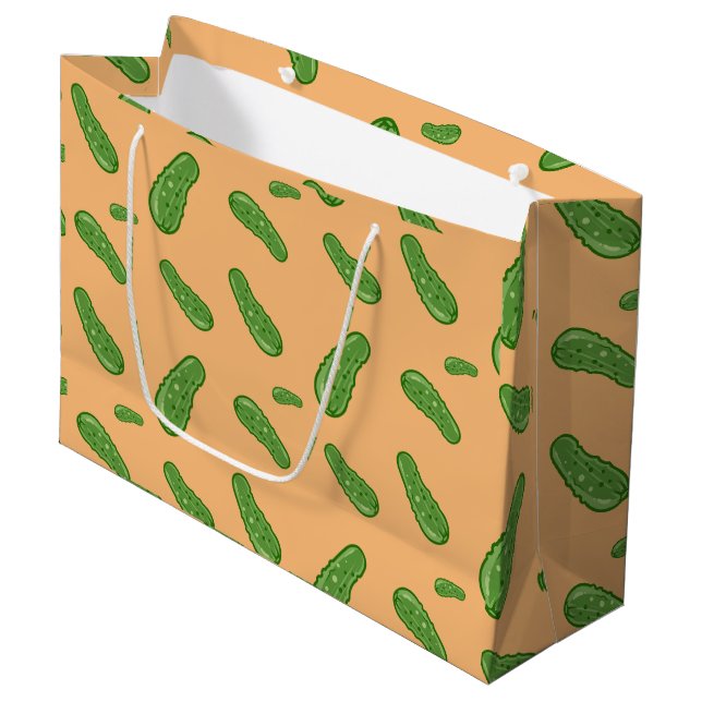 Dill with It Design - Gift Bag - Large Große Geschenktüte (Vorderseite Schrägansicht)