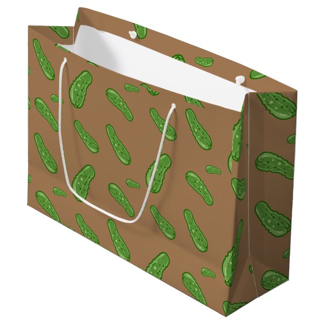 Dill with It Design - Gift Bag - Large Große Geschenktüte (Vorderseite Schrägansicht)