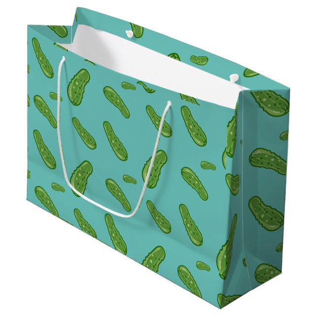 Dill with It Design - Gift Bag - Large Große Geschenktüte (Vorderseite Schrägansicht)