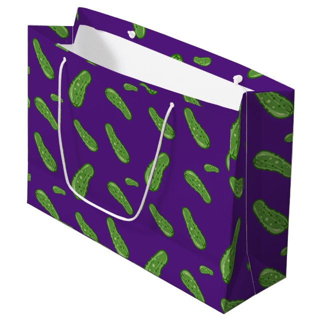 Dill with It Design - Gift Bag - Large Große Geschenktüte (Vorderseite Schrägansicht)