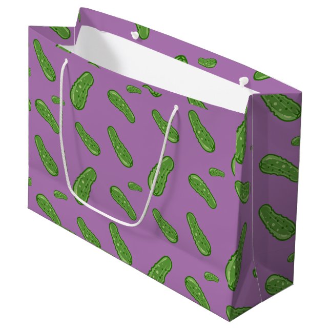 Dill with It Design - Gift Bag - Large Große Geschenktüte (Vorderseite Schrägansicht)