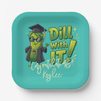 Dill With It Grad Servierplatten - Partybedarf Pappteller