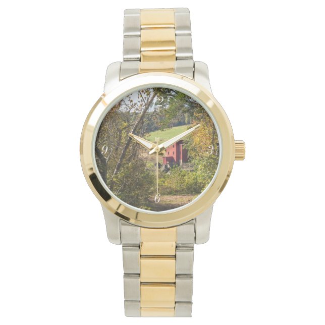 Dillard Mill Landschaft Armbanduhr (Vorderseite)