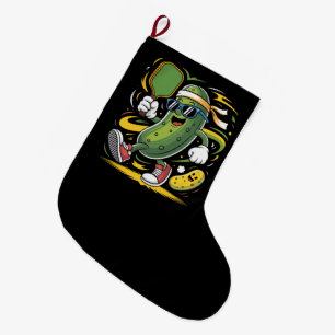 Dillgurke spielt Pickleball Großer Weihnachtsstrumpf