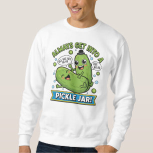Dillgurken-Ärger-T-Shirt – Cartoon-Wortspiel Sweatshirt