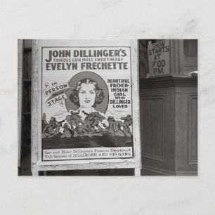 Dillinger's Gun Moll Sweetheart, 1938 Postkarte