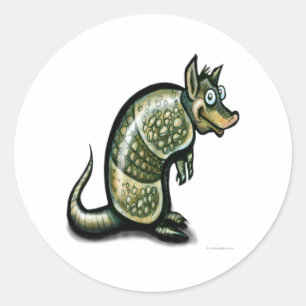 Dillo Runder Aufkleber